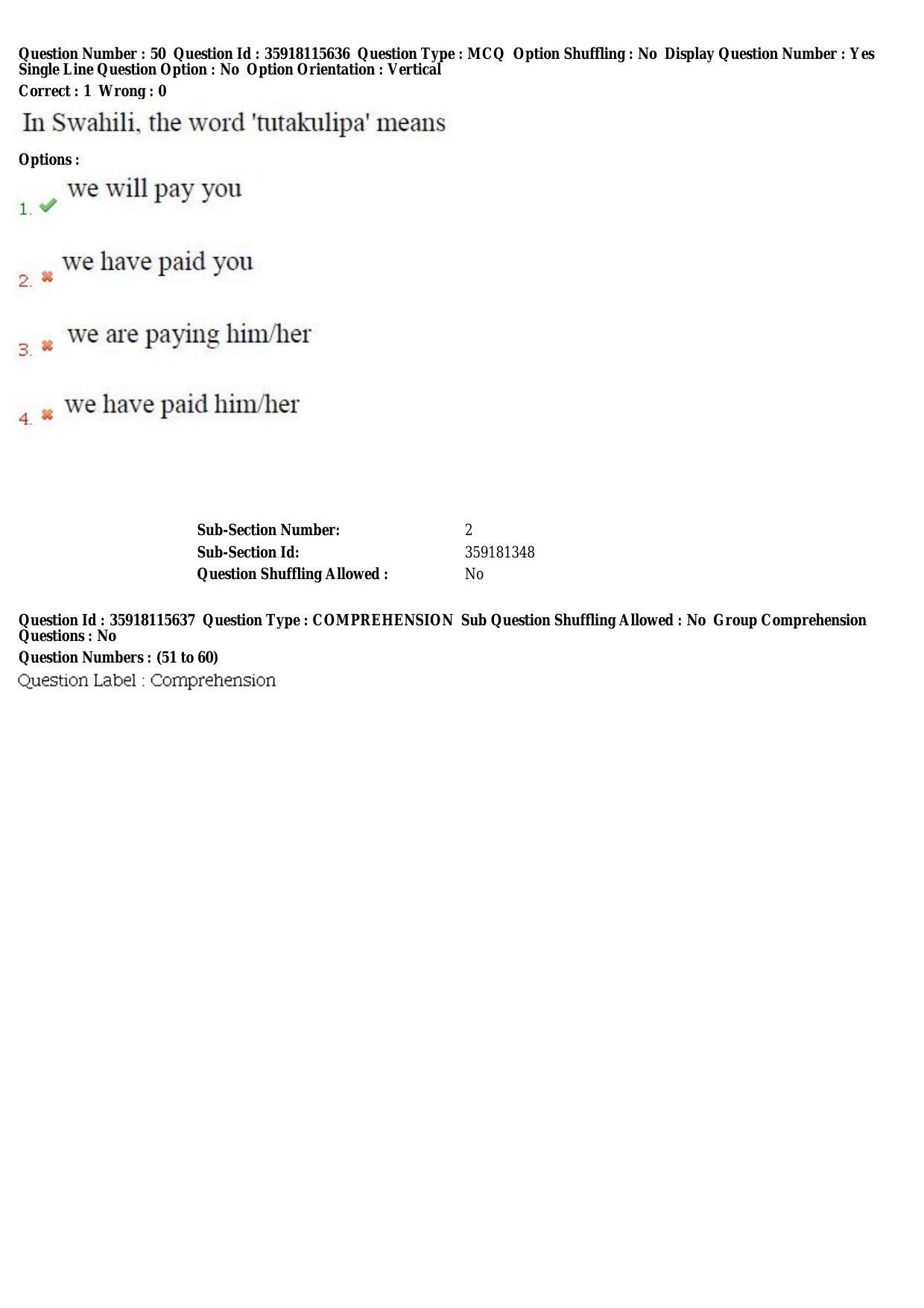 TS CPGET 2018 M.A. Linguistics (Shift 1) Question Paper with Answer Key - Page 28