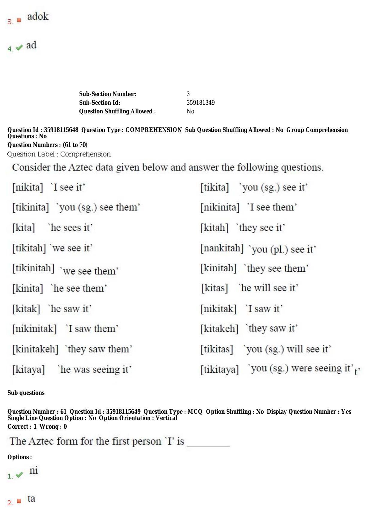 TS CPGET 2018 M.A. Linguistics (Shift 1) Question Paper with Answer Key - Page 33