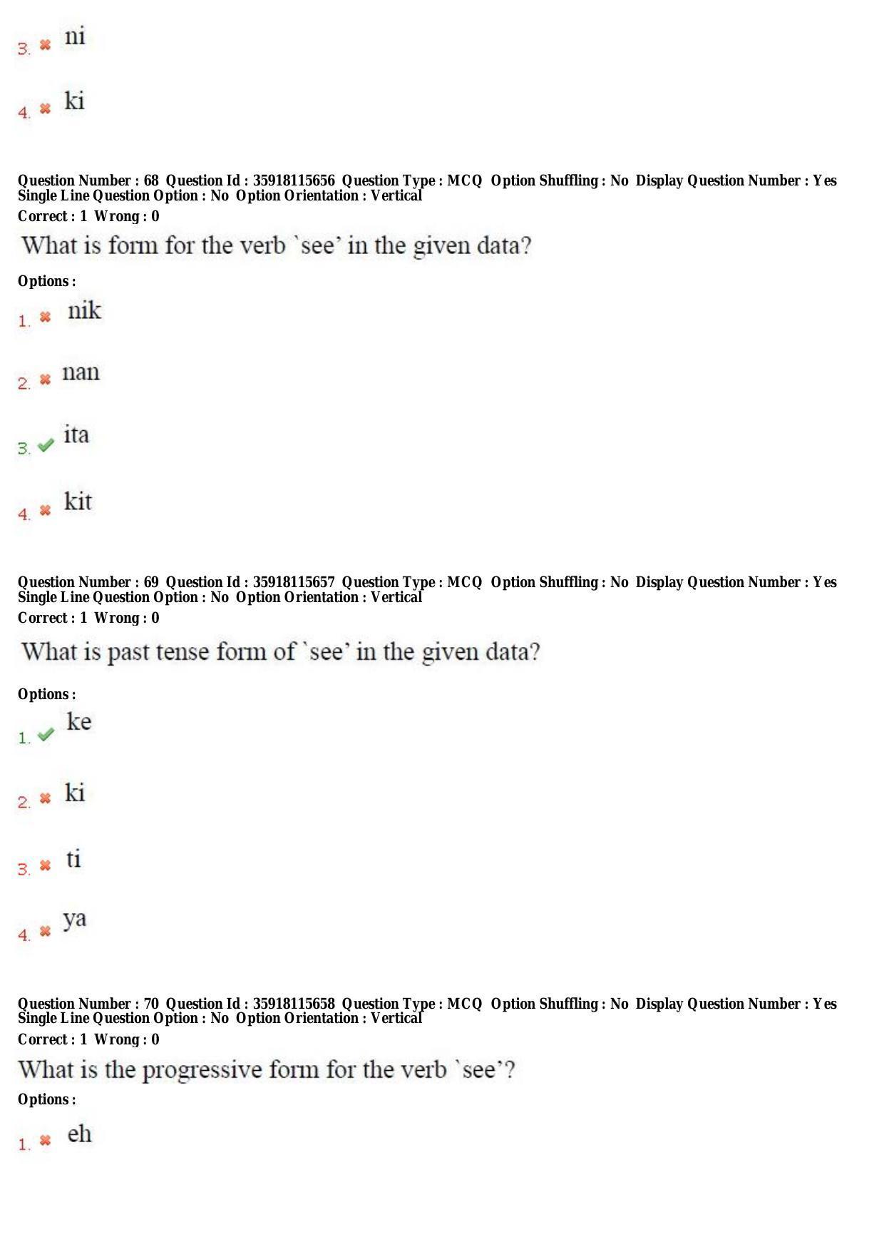 TS CPGET 2018 M.A. Linguistics (Shift 1) Question Paper with Answer Key - Page 36