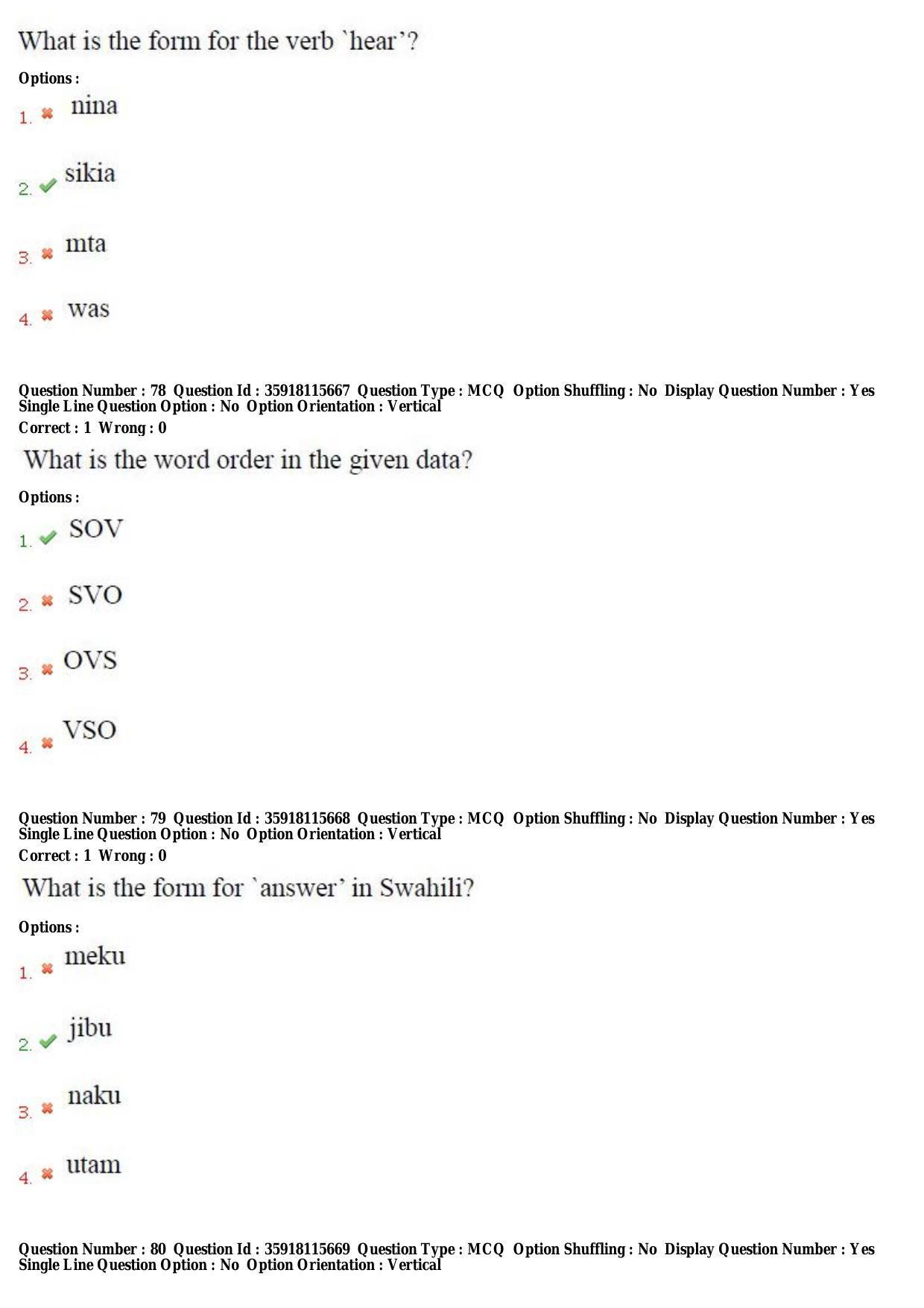 TS CPGET 2018 M.A. Linguistics (Shift 1) Question Paper with Answer Key - Page 40
