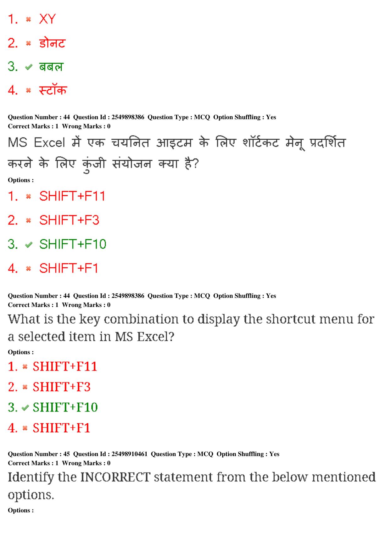 MP CPCT 22nd Feb 2020 Question Paper Shift 1 - Page 28
