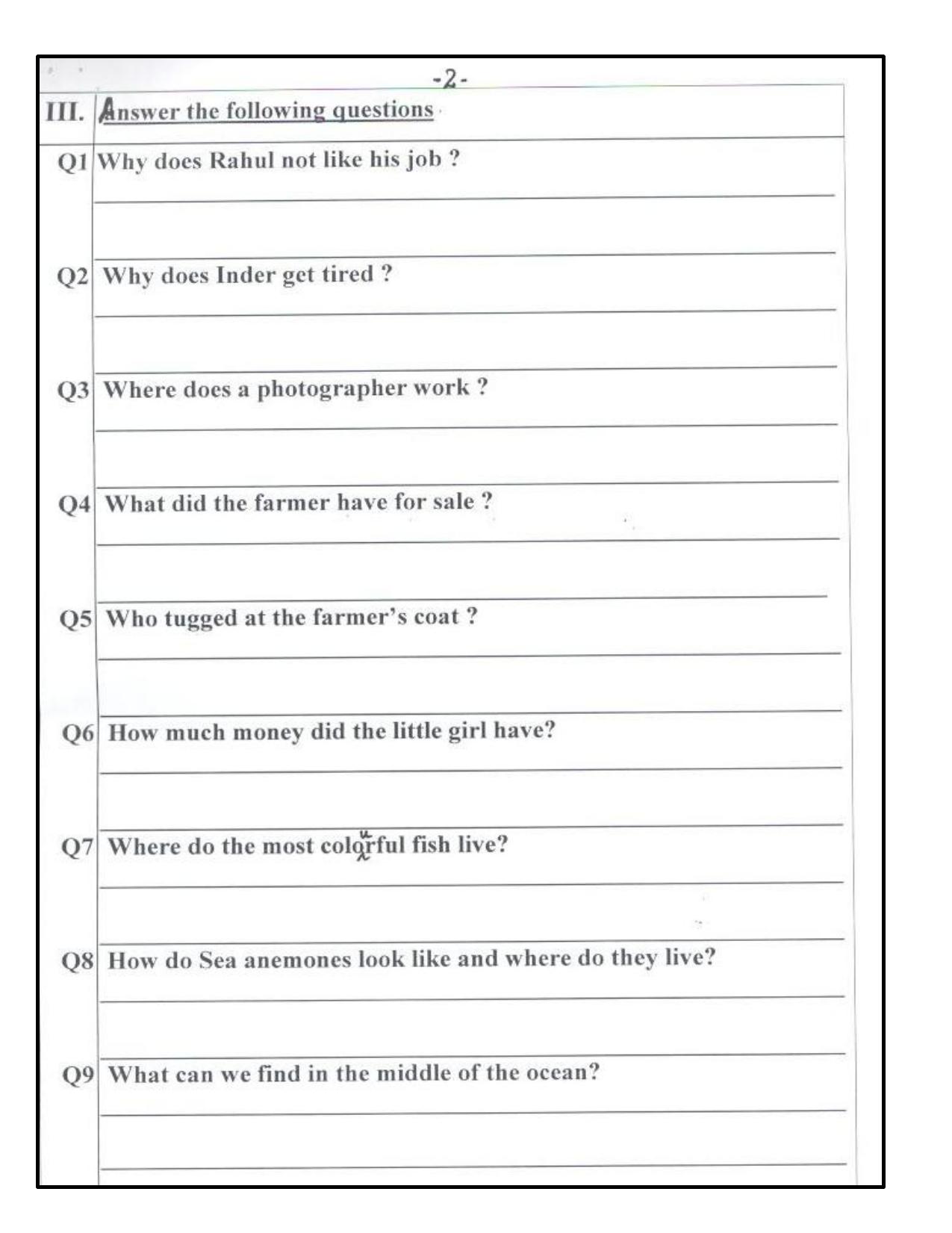 Worksheet for Class 2 English Assignment 80 Dictation Words - Page 2