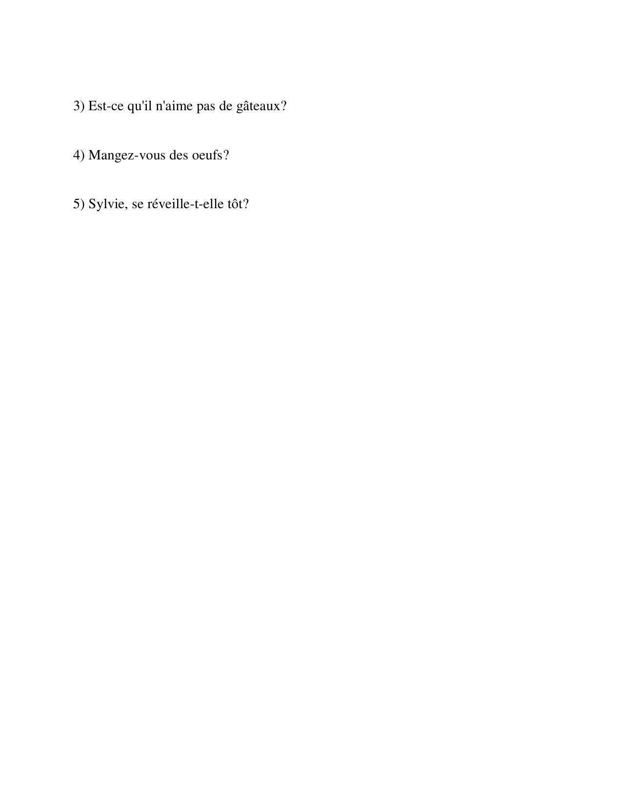 CBSE Worksheets for Class 8 French Assignment 6 - Page 2