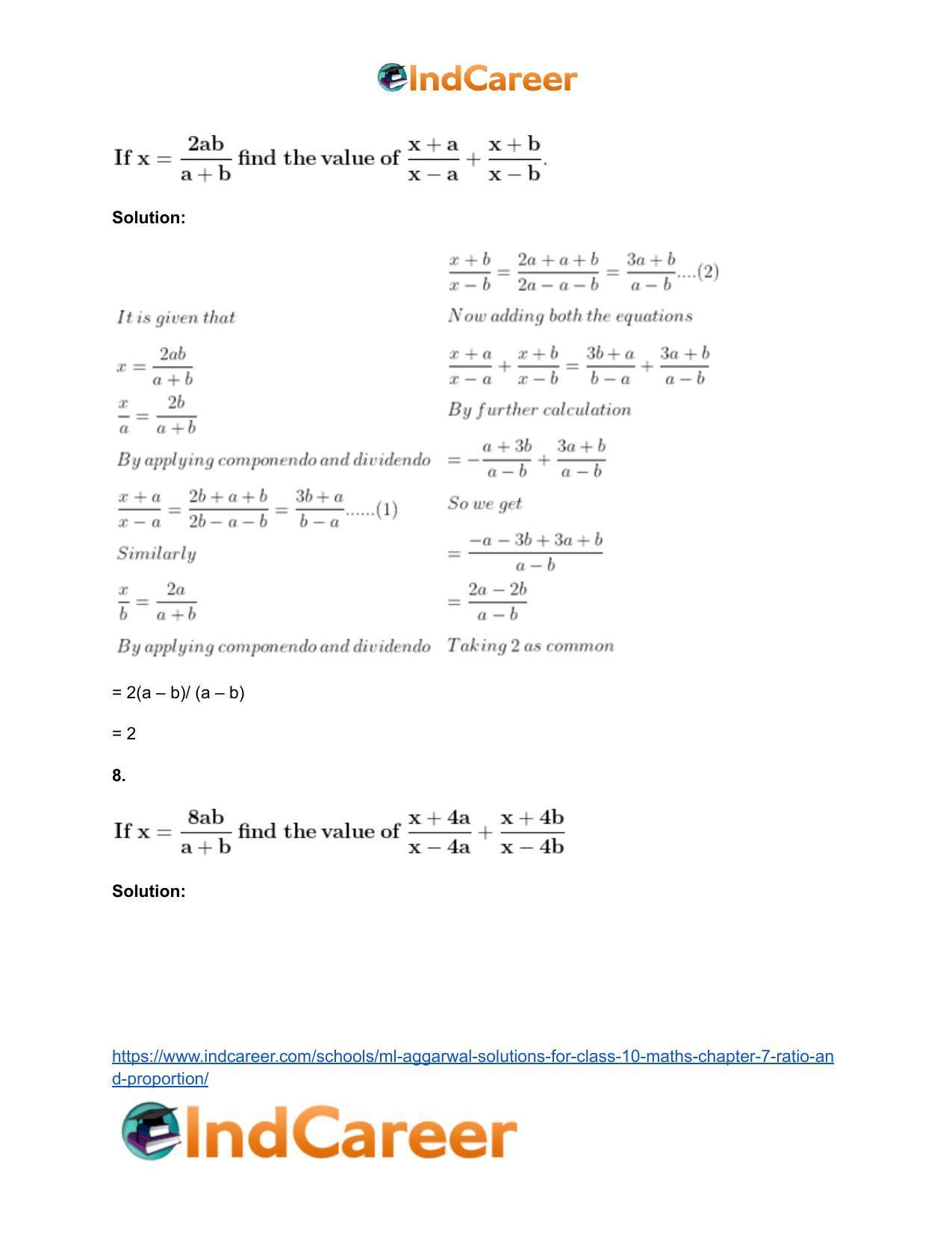 ML Aggarwal Solutions for Class 10 Maths Chapter 7- Ratio and Proportion - Page 79