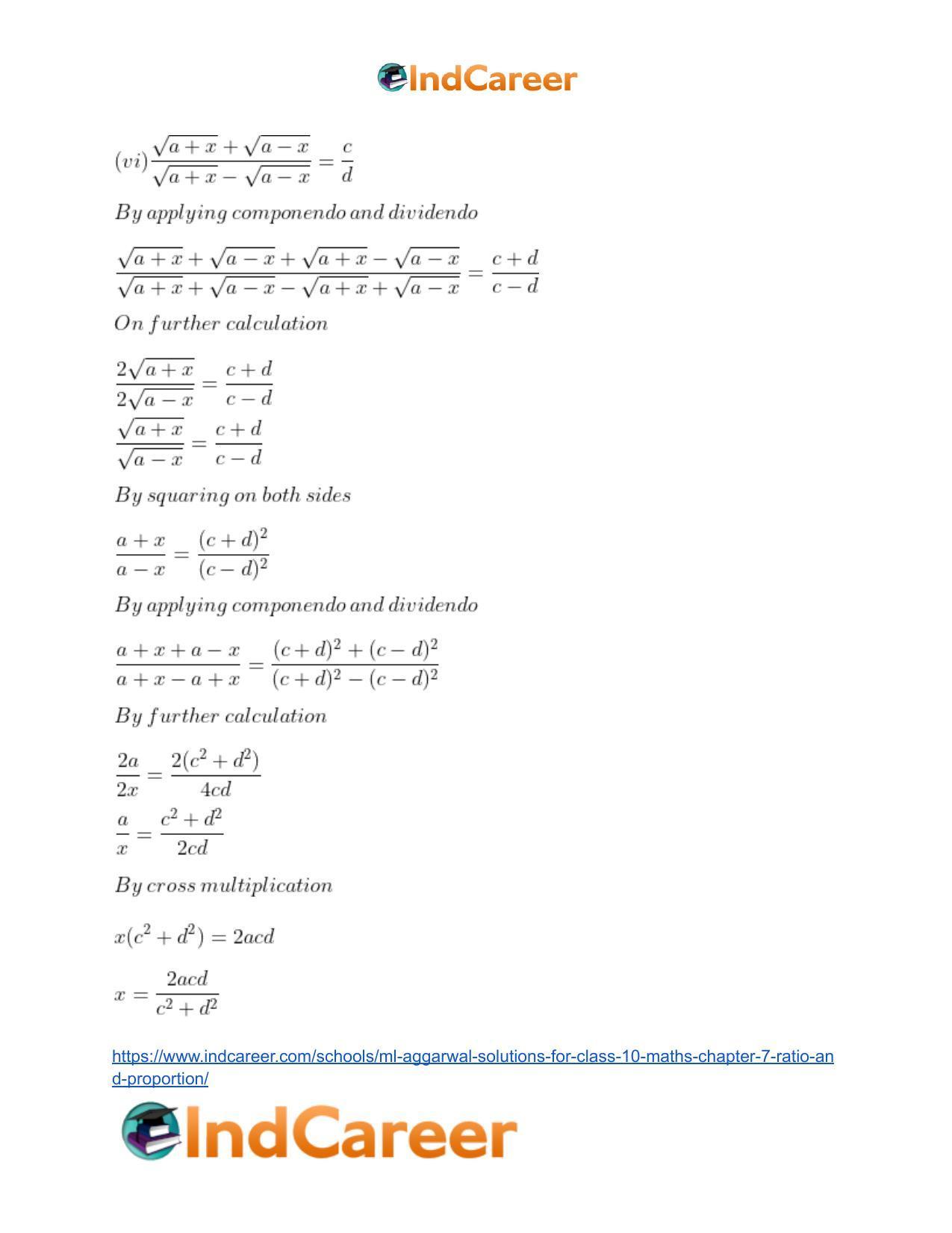 ML Aggarwal Solutions for Class 10 Maths Chapter 7- Ratio and Proportion - Page 89