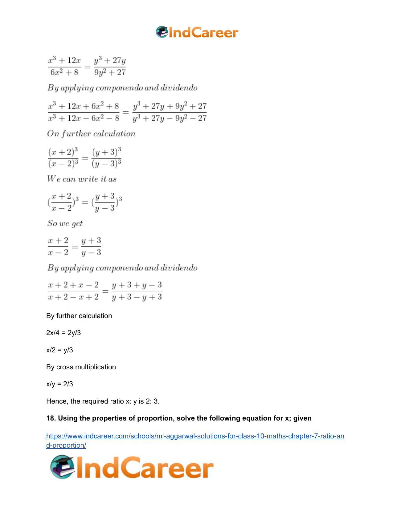 ML Aggarwal Solutions for Class 10 Maths Chapter 7- Ratio and Proportion - Page 101