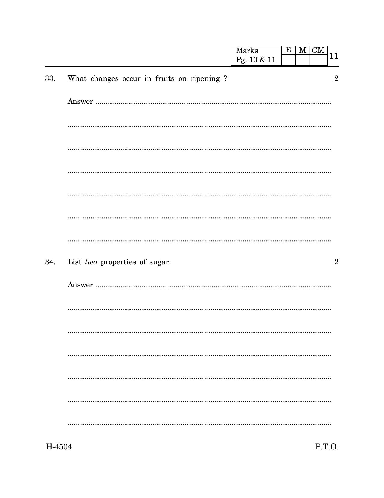 Goa Board Class 12 Cookery (March 2024) Question Paper - Page 11