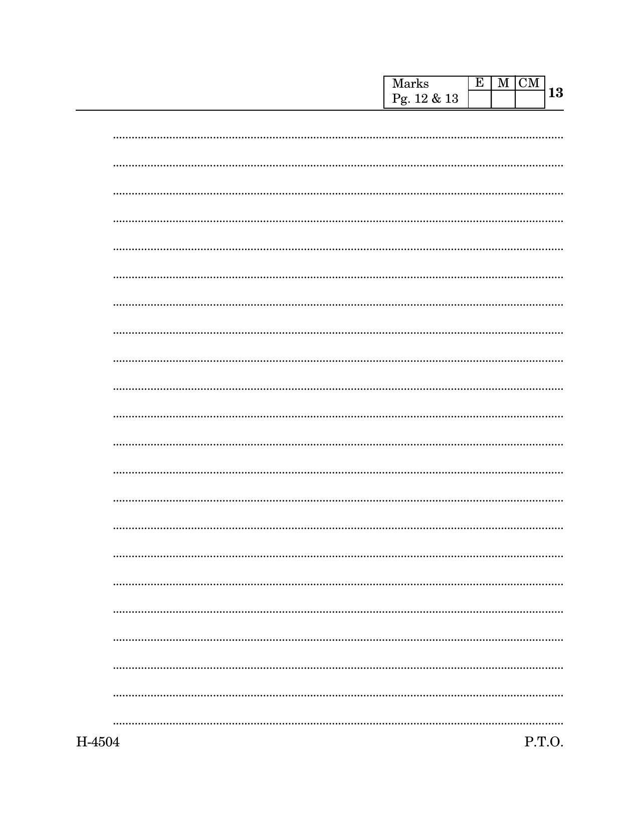 Goa Board Class 12 Cookery (March 2024) Question Paper - Page 13