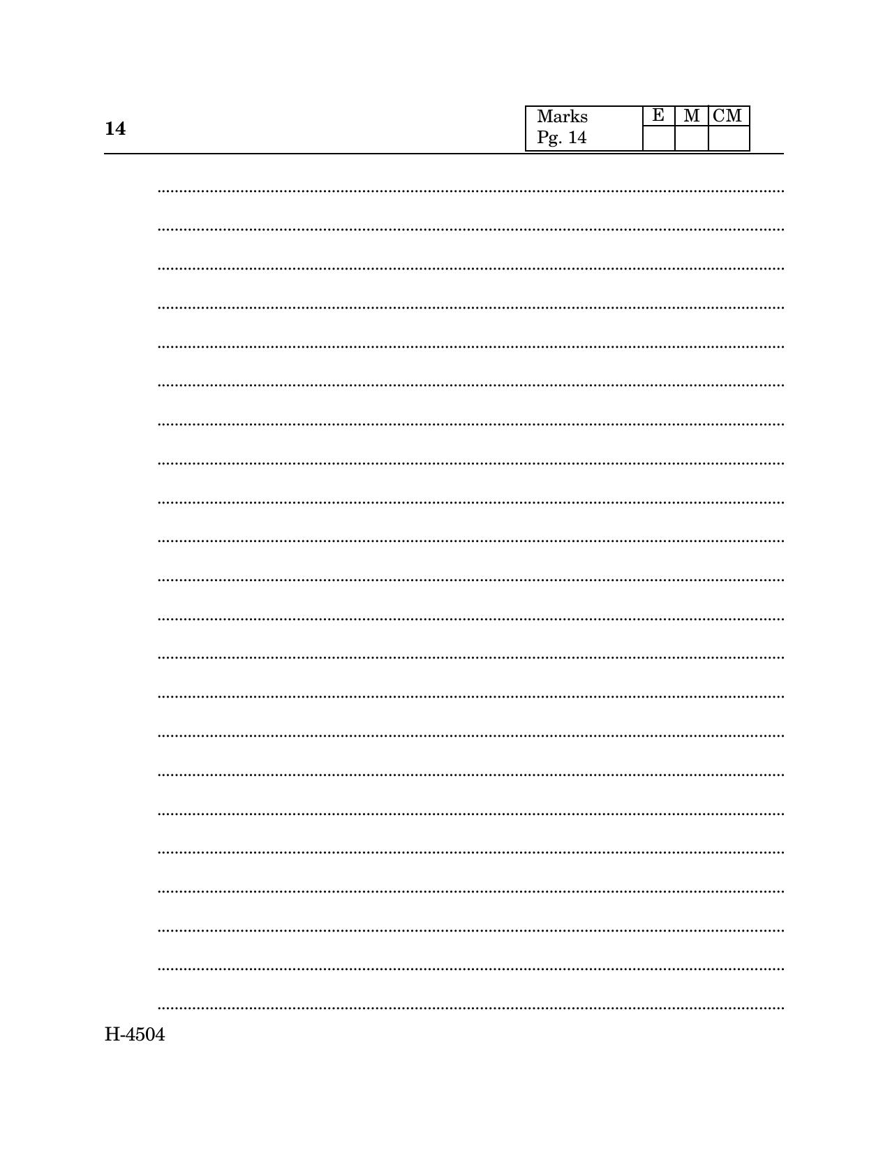 Goa Board Class 12 Cookery (March 2024) Question Paper - Page 14