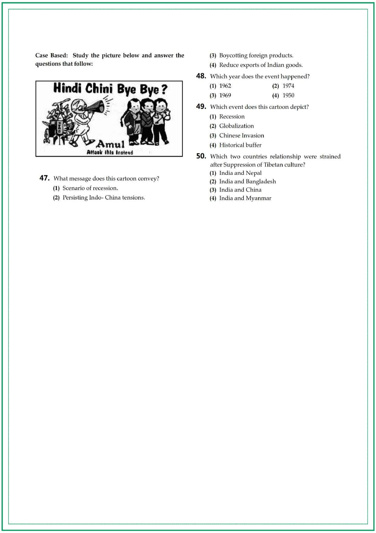 CUET Political Science Sample Paper 6 - Page 4