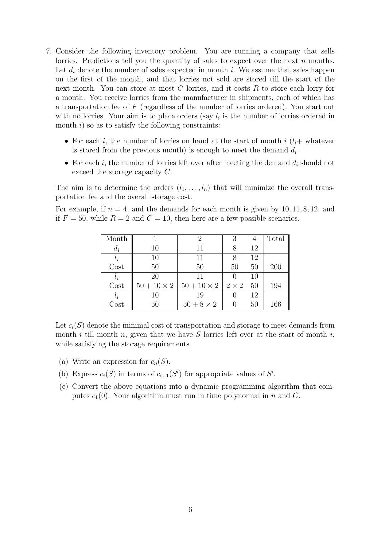 CMI Entrance Exam 2022 Question Paper MSc/PhD Computer Science - Page 6