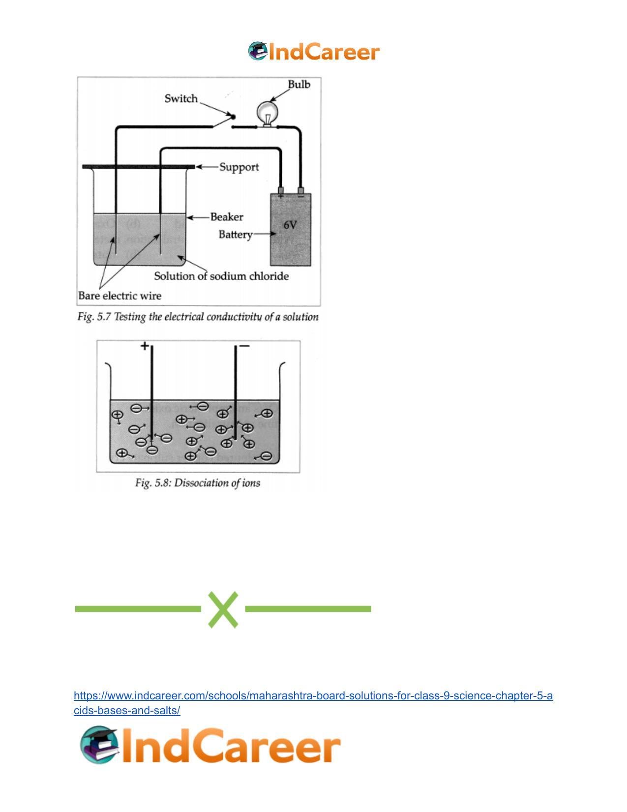 Maharashtra Board Solutions for Class 9- Science: Chapter 5- Acids, Bases and Salts - Page 69
