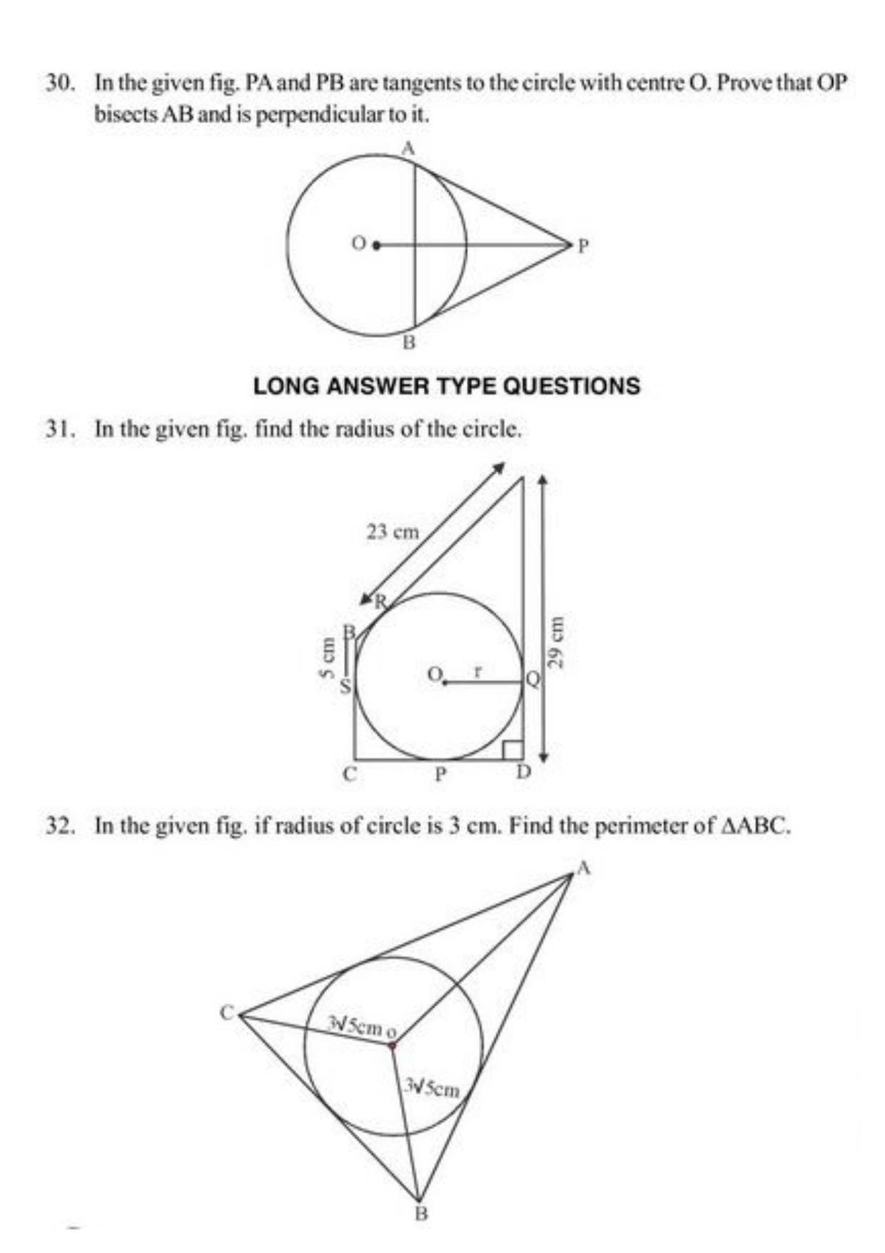 Class 10 Notes, Question & Practice Paper - Mathematics (Topic 10 : Circles) - Page 10