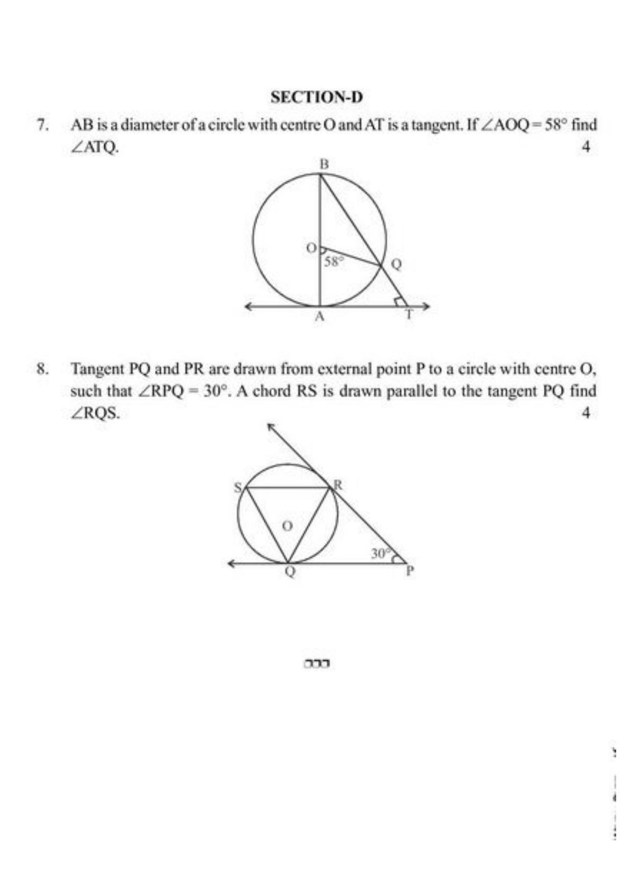 Class 10 Notes, Question & Practice Paper - Mathematics (Topic 10 : Circles) - Page 15