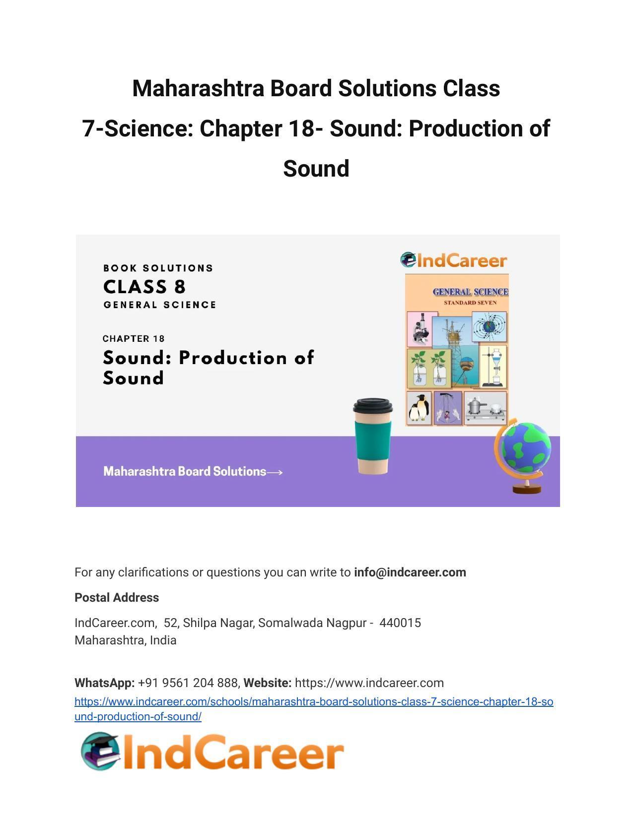 Maharashtra Board Solutions Class 7-Science: Chapter 19- Properties of a Magnetic Field - Page 1