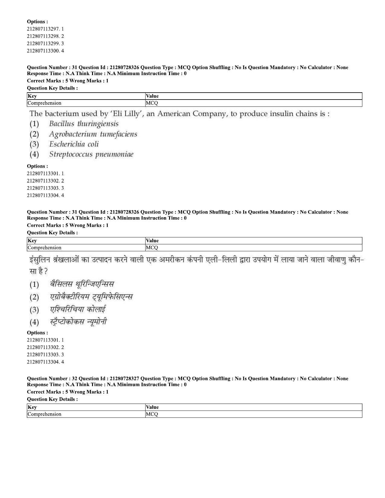 CUET 2023 Domestic Shift 1 Question Paper - 15 June 2023 - Page 26
