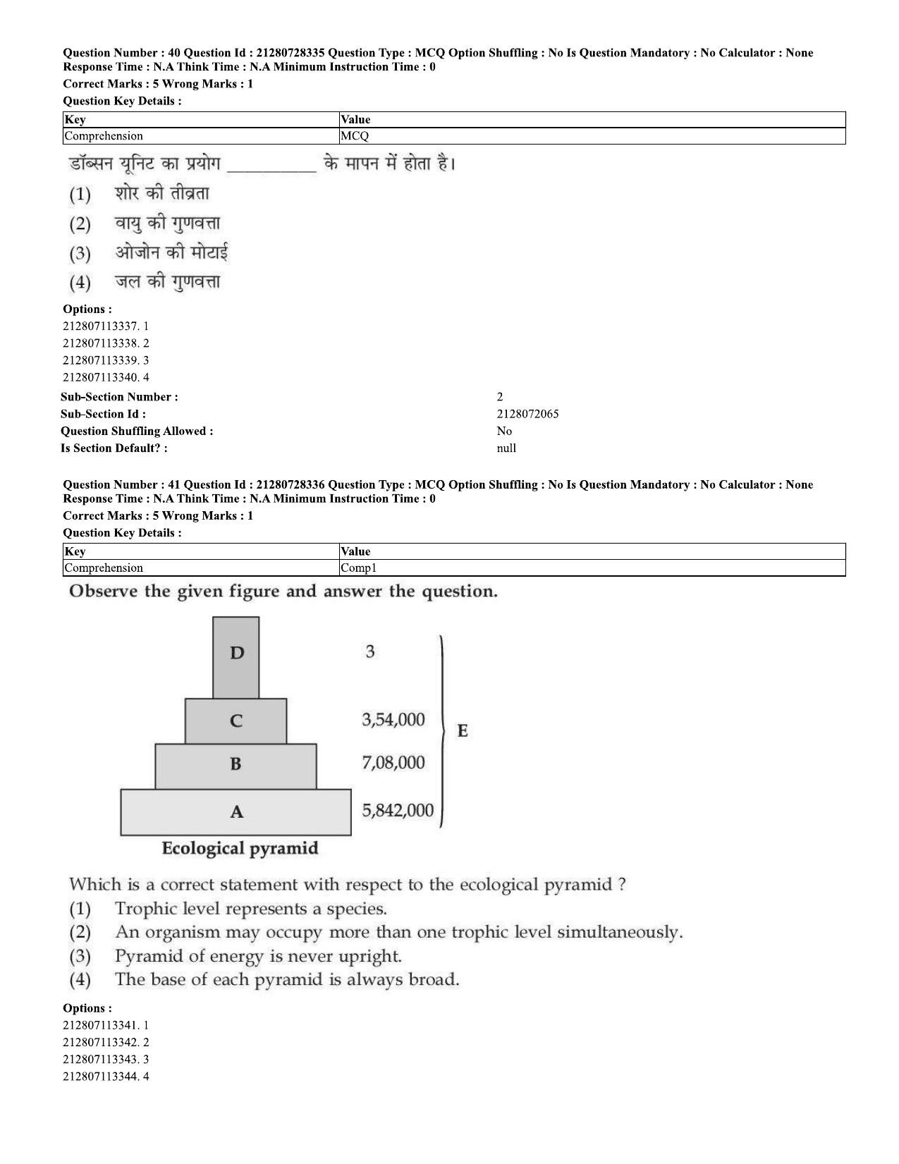 CUET 2023 Domestic Shift 1 Question Paper - 15 June 2023 - Page 34