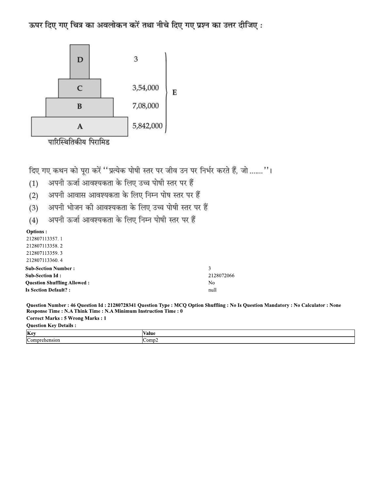 CUET 2023 Domestic Shift 1 Question Paper - 15 June 2023 - Page 43