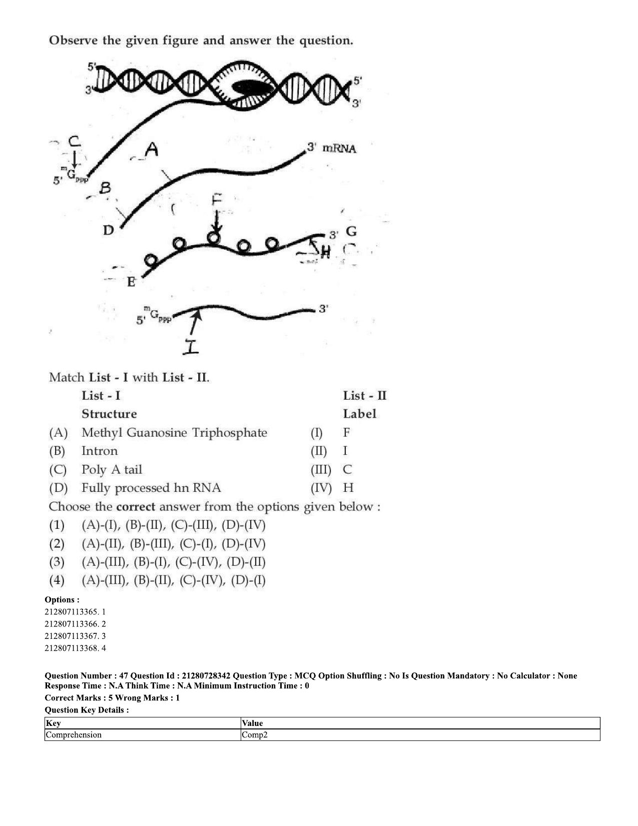 CUET 2023 Domestic Shift 1 Question Paper - 15 June 2023 - Page 46