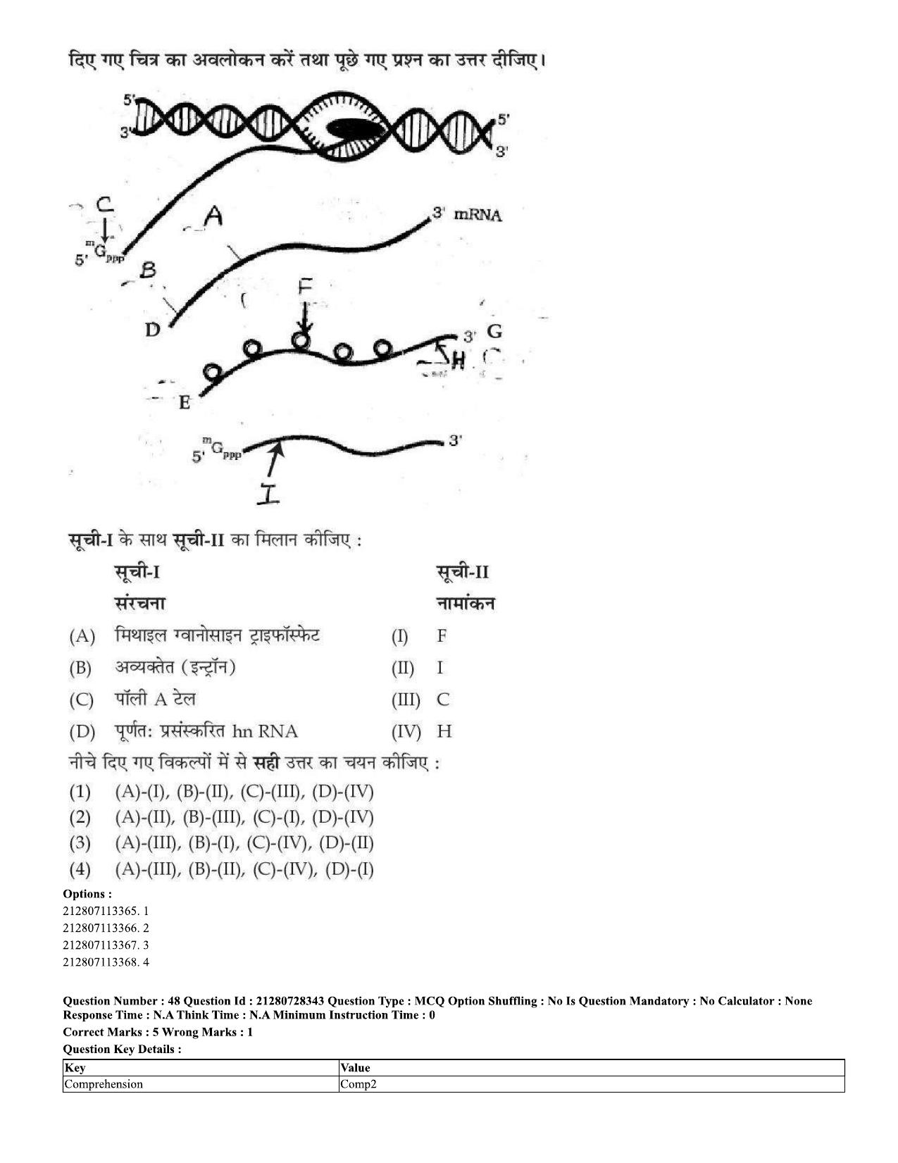 CUET 2023 Domestic Shift 1 Question Paper - 15 June 2023 - Page 47