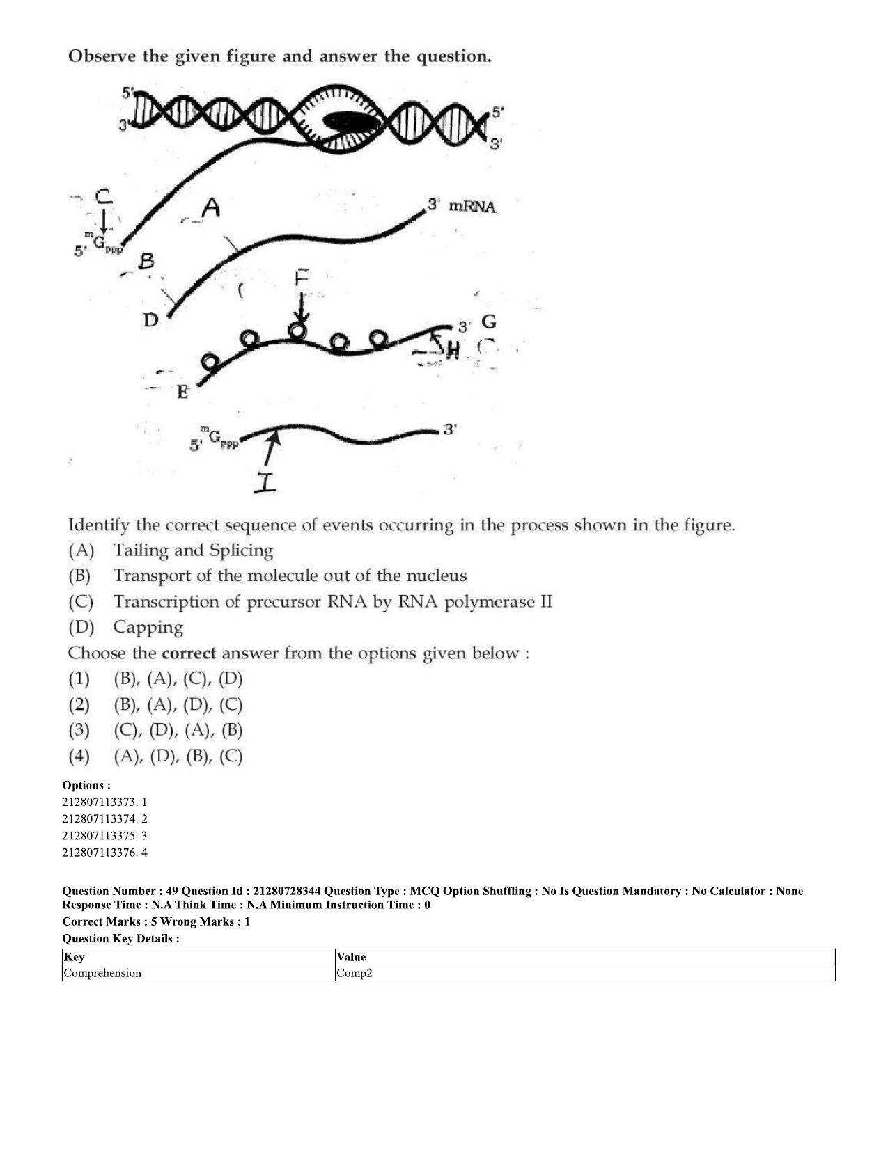 CUET 2023 Domestic Shift 1 Question Paper - 15 June 2023 - Page 50