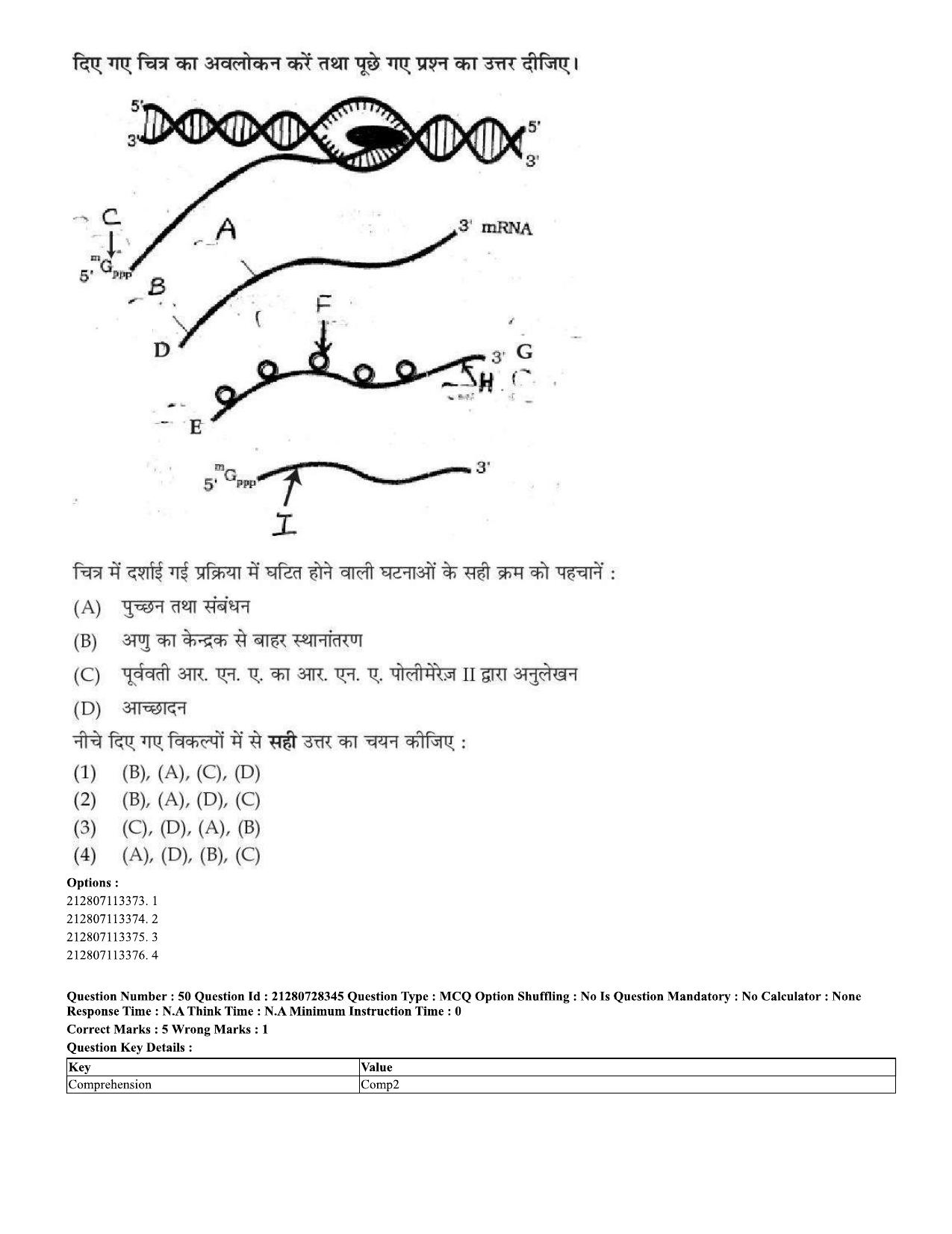 CUET 2023 Domestic Shift 1 Question Paper - 15 June 2023 - Page 51
