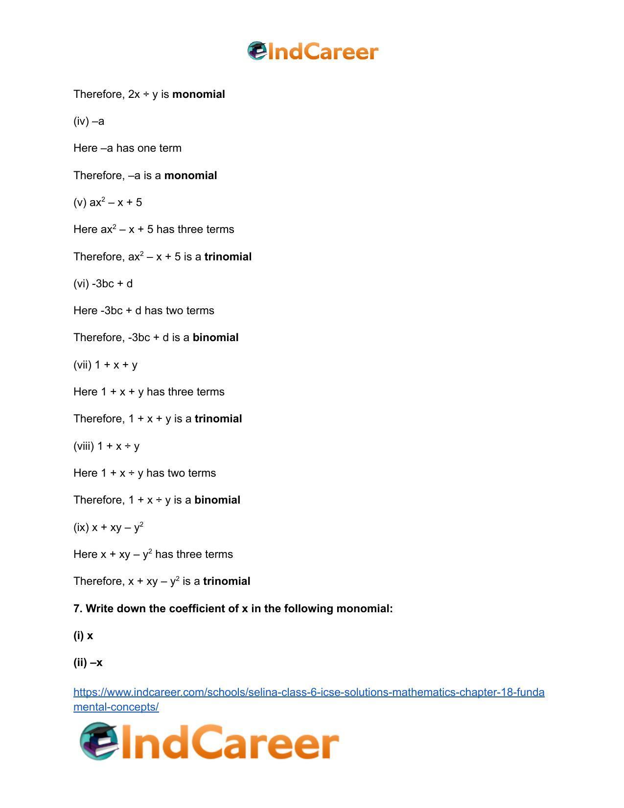 Selina Class 6 ICSE Solutions Mathematics : Chapter 18- Fundamental Concepts - Page 12
