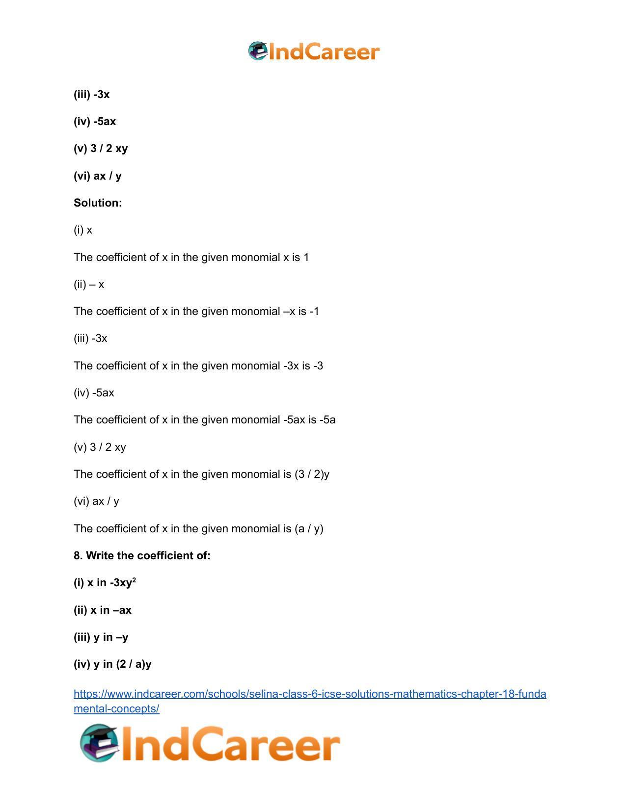 Selina Class 6 ICSE Solutions Mathematics : Chapter 18- Fundamental Concepts - Page 13