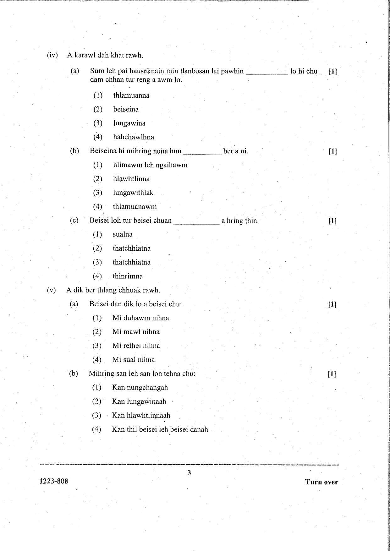 ISC Class 12 Mizo 2023 Question Paper - Page 3