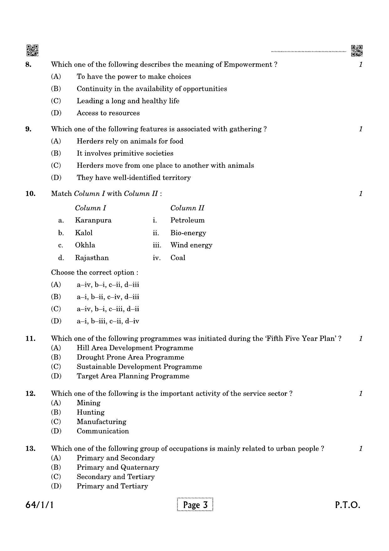 CBSE Class 12 QP_029_Geography 2021 Compartment Question Paper - Page 3