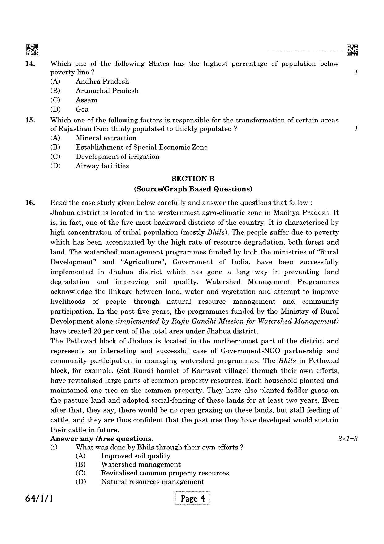 CBSE Class 12 QP_029_Geography 2021 Compartment Question Paper - Page 4