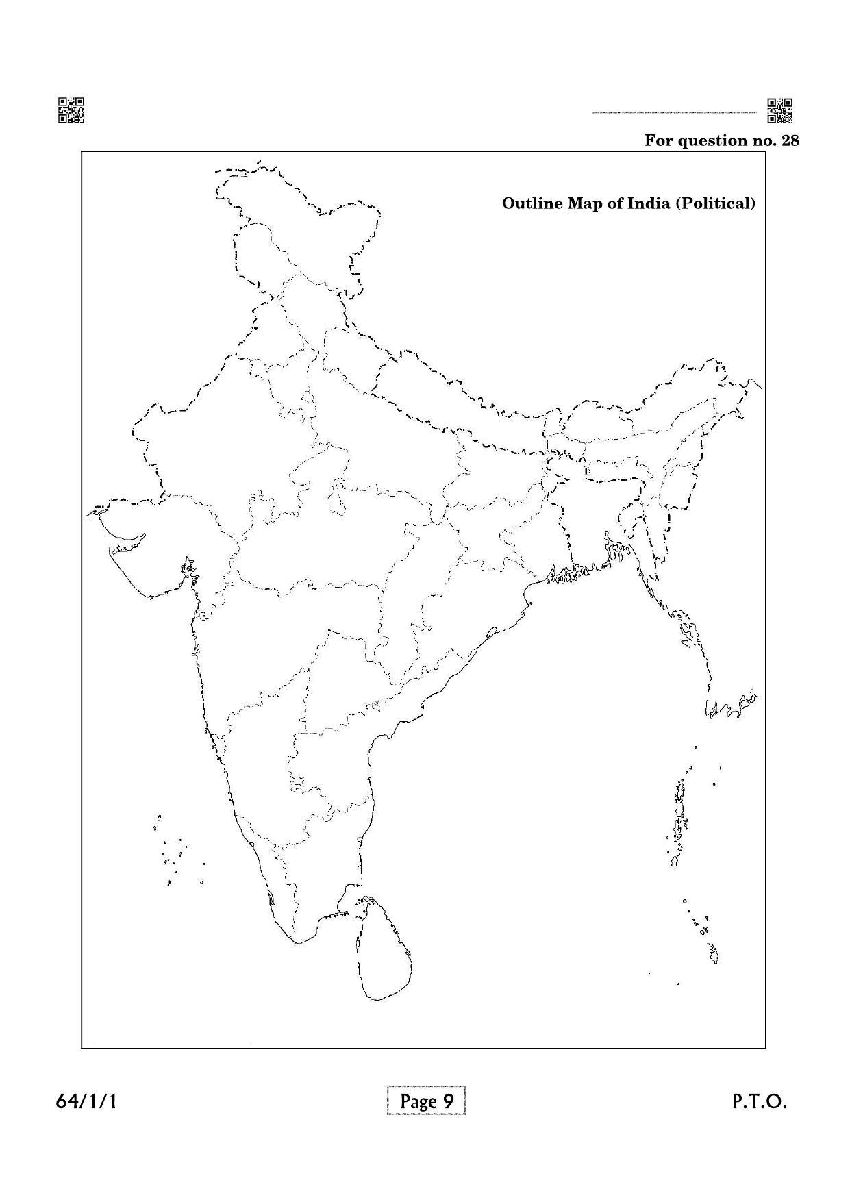 CBSE Class 12 QP_029_Geography 2021 Compartment Question Paper - Page 9