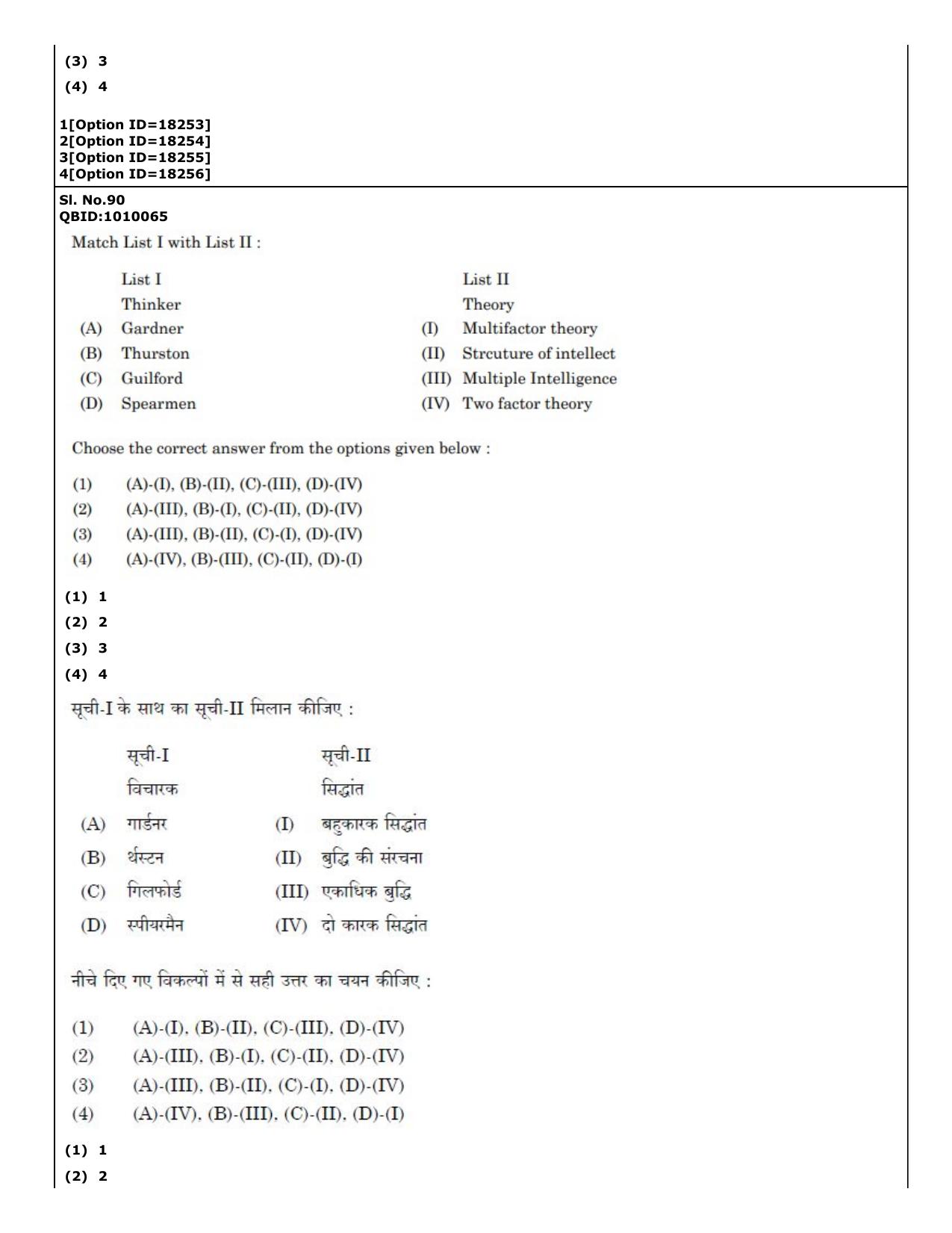 CUET (PG) 2022: PGQP-04 M.Ed (07-09-2022) Question Paper - Page 81