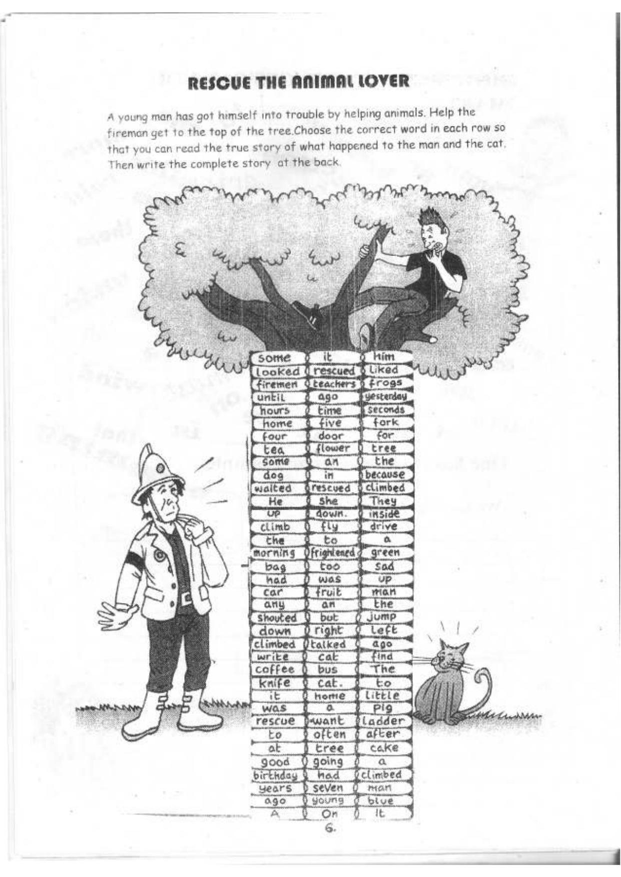 Worksheet for Class 2 English Revision Assignment 115 - Page 6