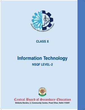 NCERT Class X Information Technology Book