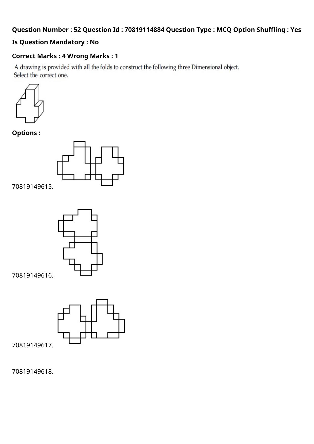 JEE Mains 2021: B Arch & B Planning Kannada (Shift 2) 23-02-2021 Question Paper - Page 57
