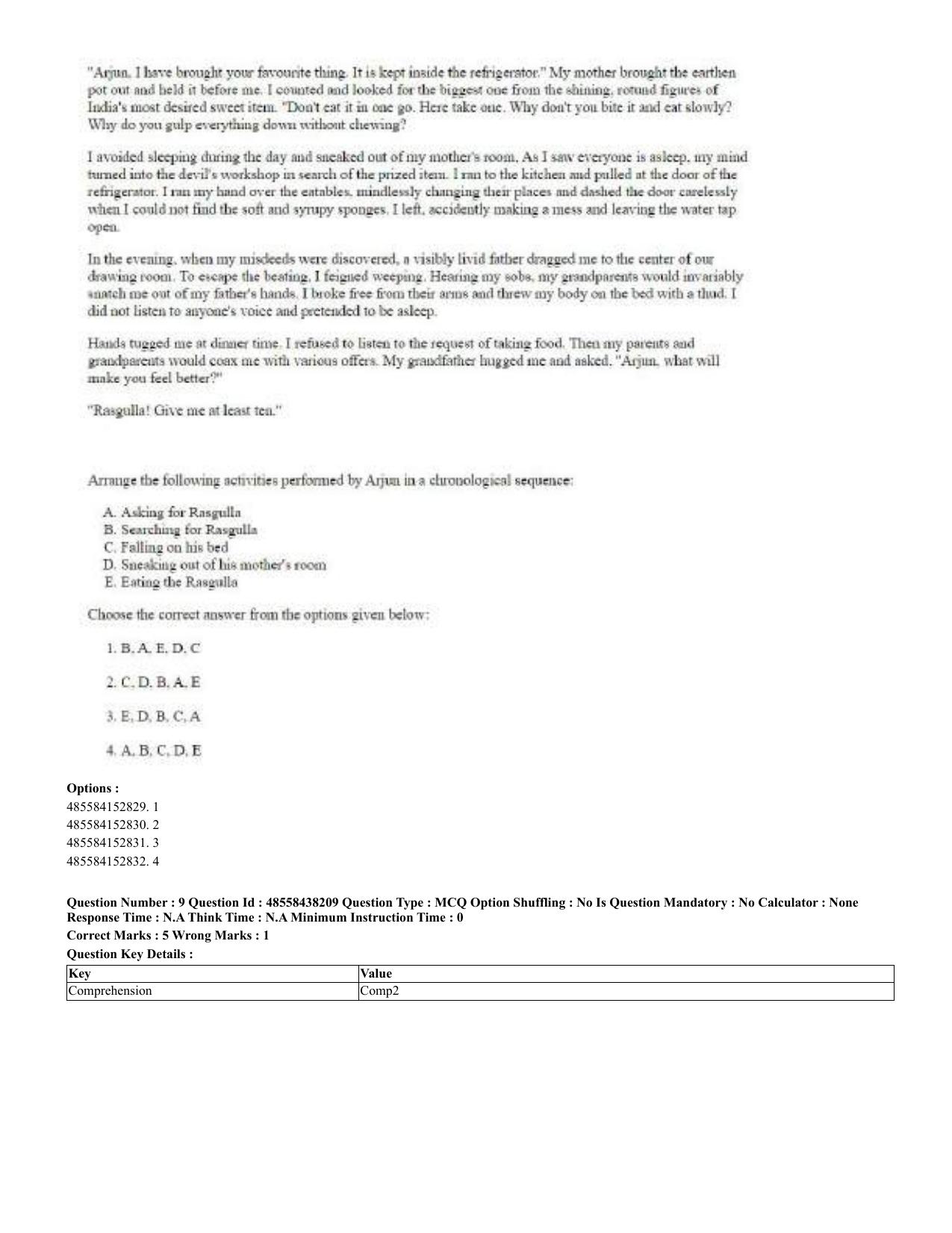 CUET 2023 English Odia Shift 3 Question Papers - 02 Jul 2023 - Page 9