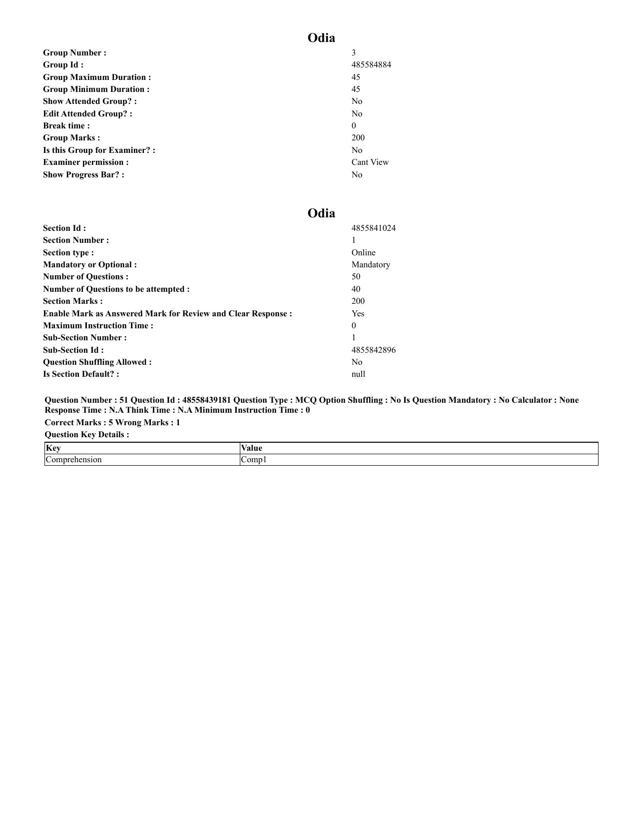 CUET 2023 English Odia Shift 3 Question Papers - 02 Jul 2023 - Page 32