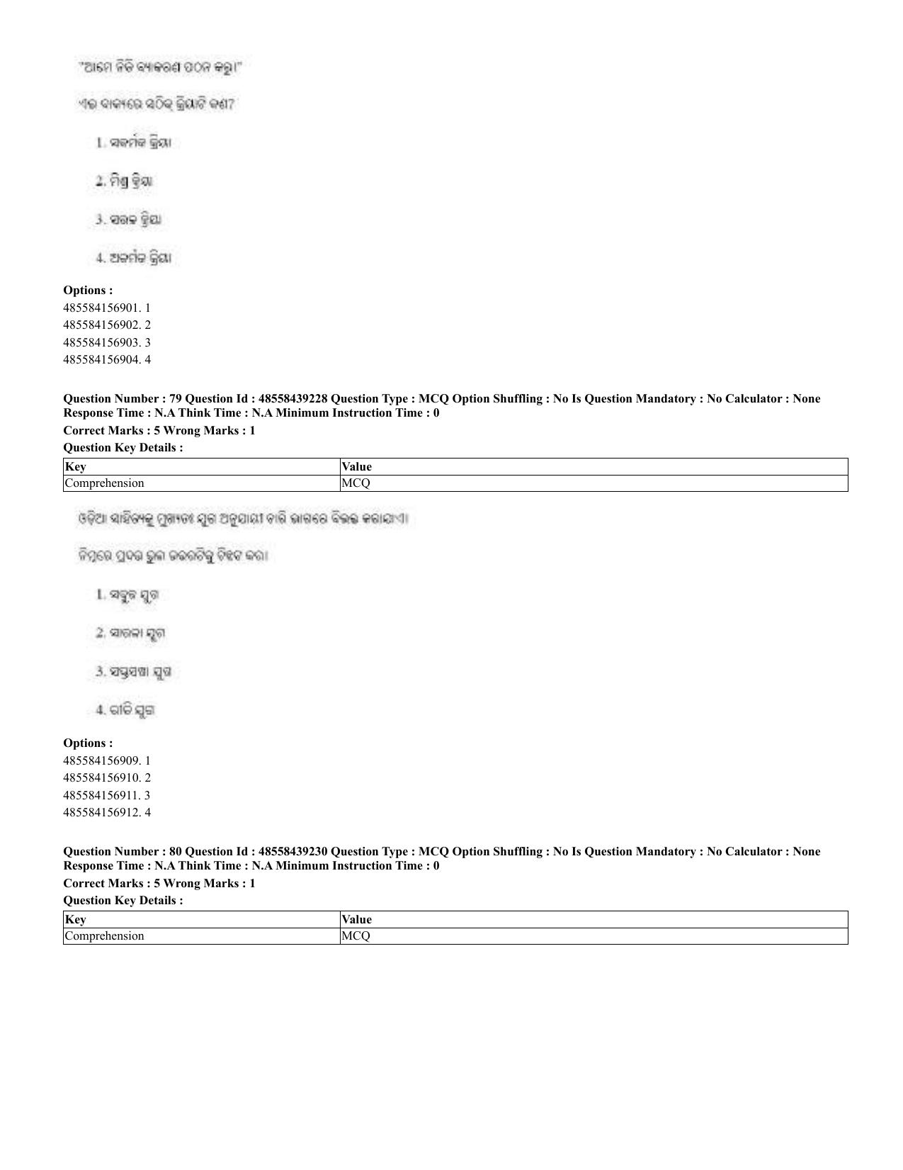 CUET 2023 English Odia Shift 3 Question Papers - 02 Jul 2023 - Page 54