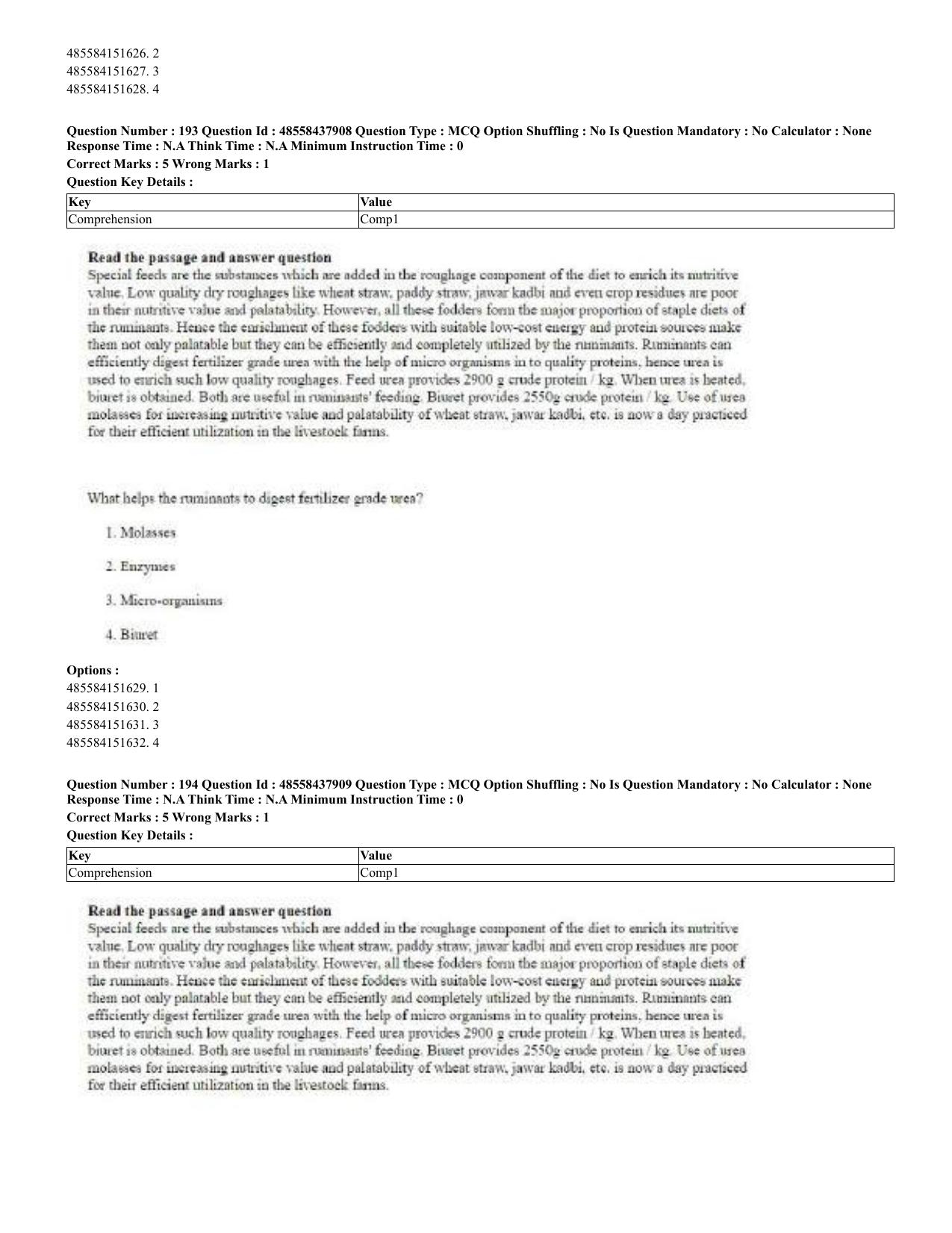 CUET 2023 English Odia Shift 3 Question Papers - 02 Jul 2023 - Page 110