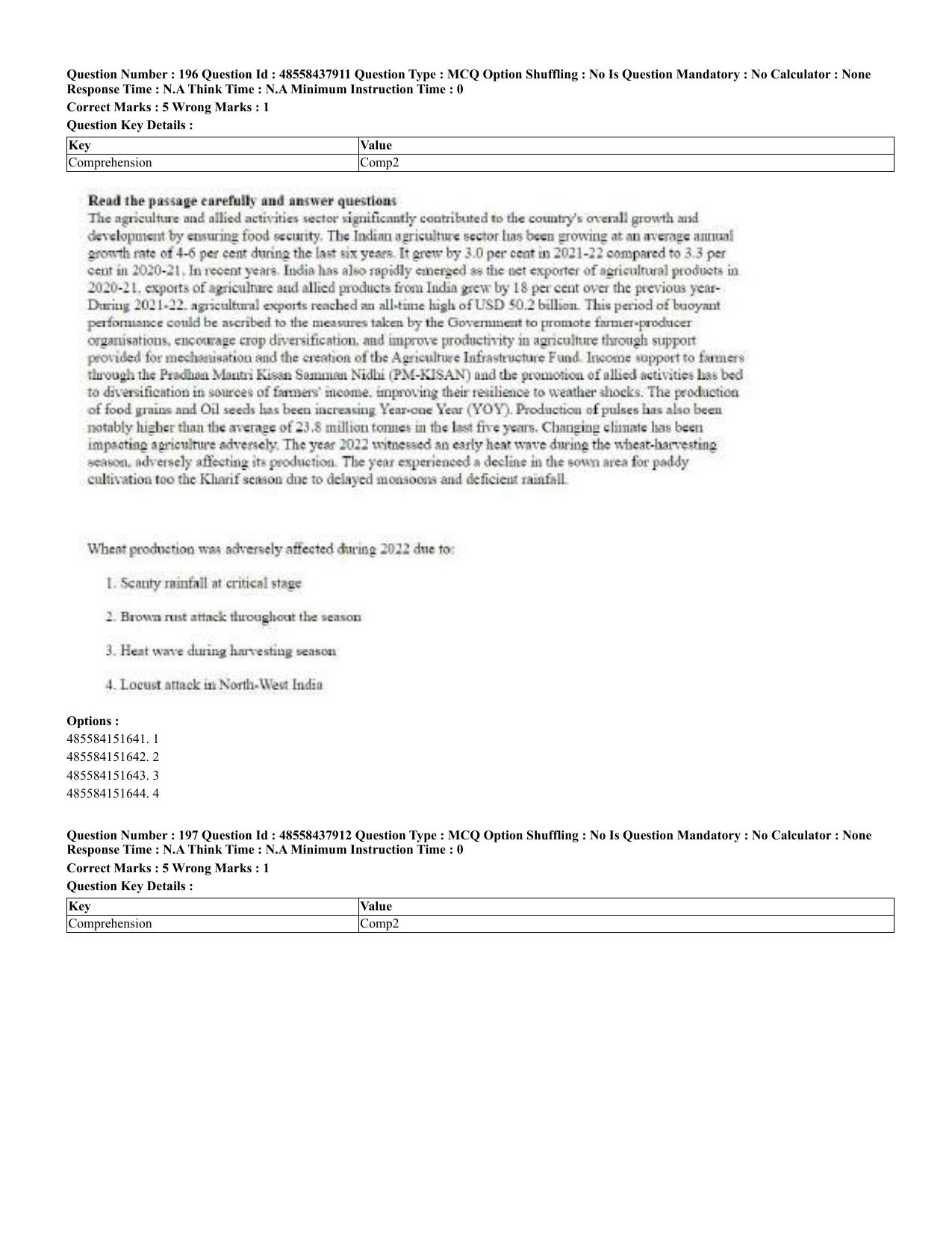 CUET 2023 English Odia Shift 3 Question Papers - 02 Jul 2023 - Page 112