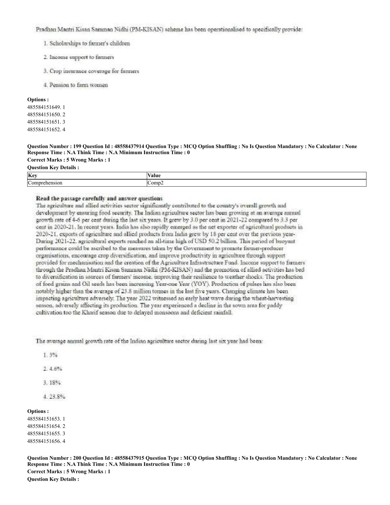 CUET 2023 English Odia Shift 3 Question Papers - 02 Jul 2023 - Page 114