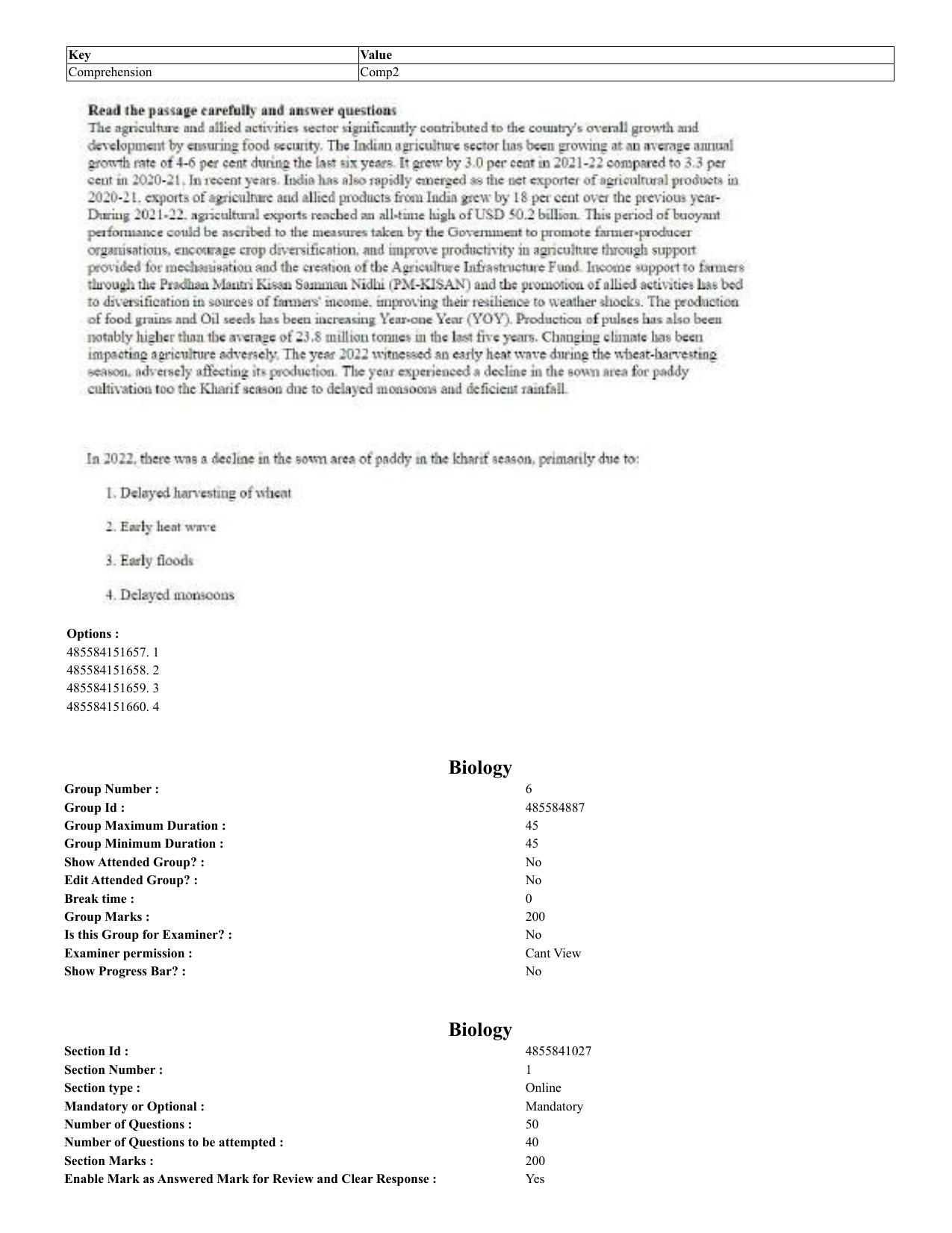 CUET 2023 English Odia Shift 3 Question Papers - 02 Jul 2023 - Page 115