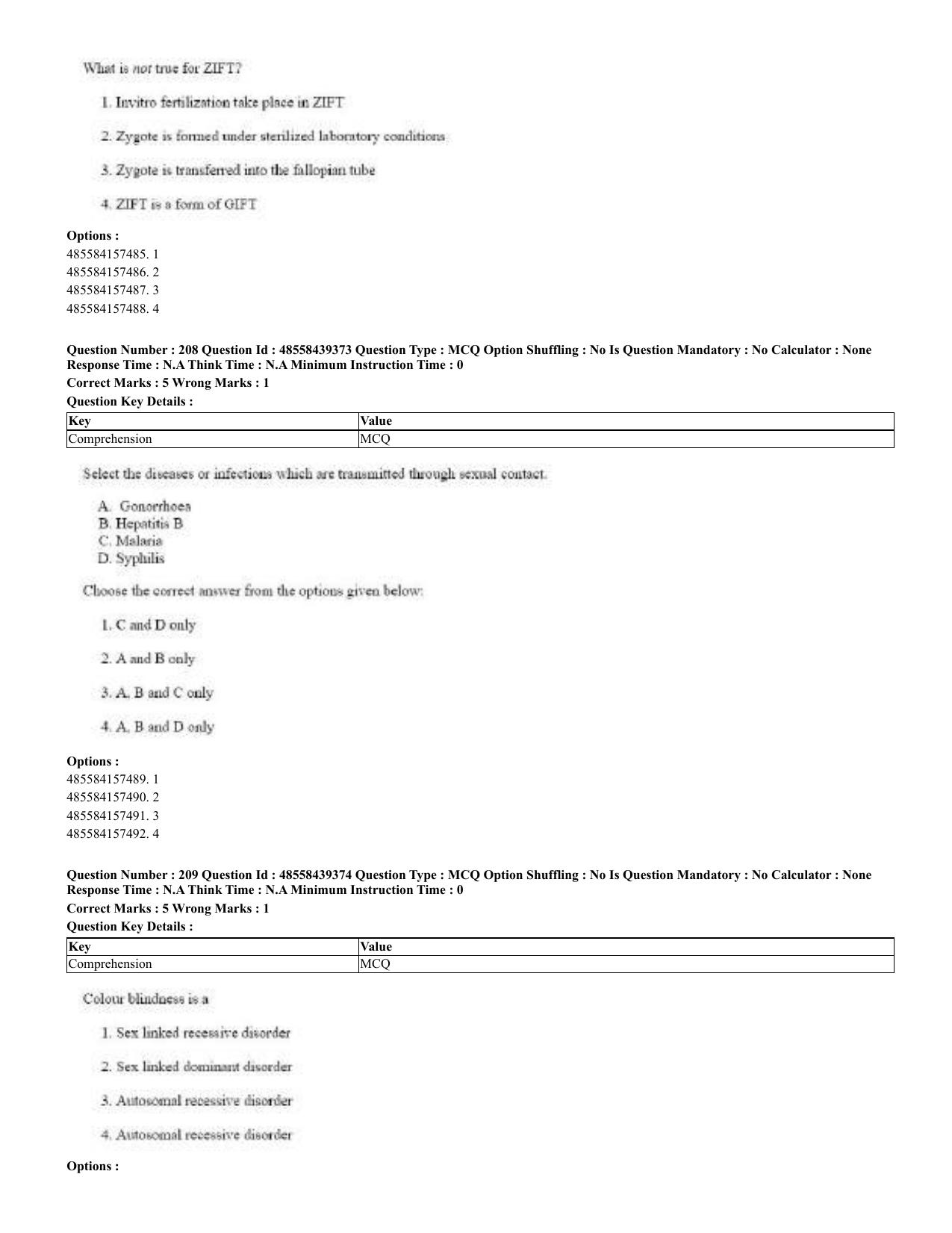CUET 2023 English Odia Shift 3 Question Papers - 02 Jul 2023 - Page 119