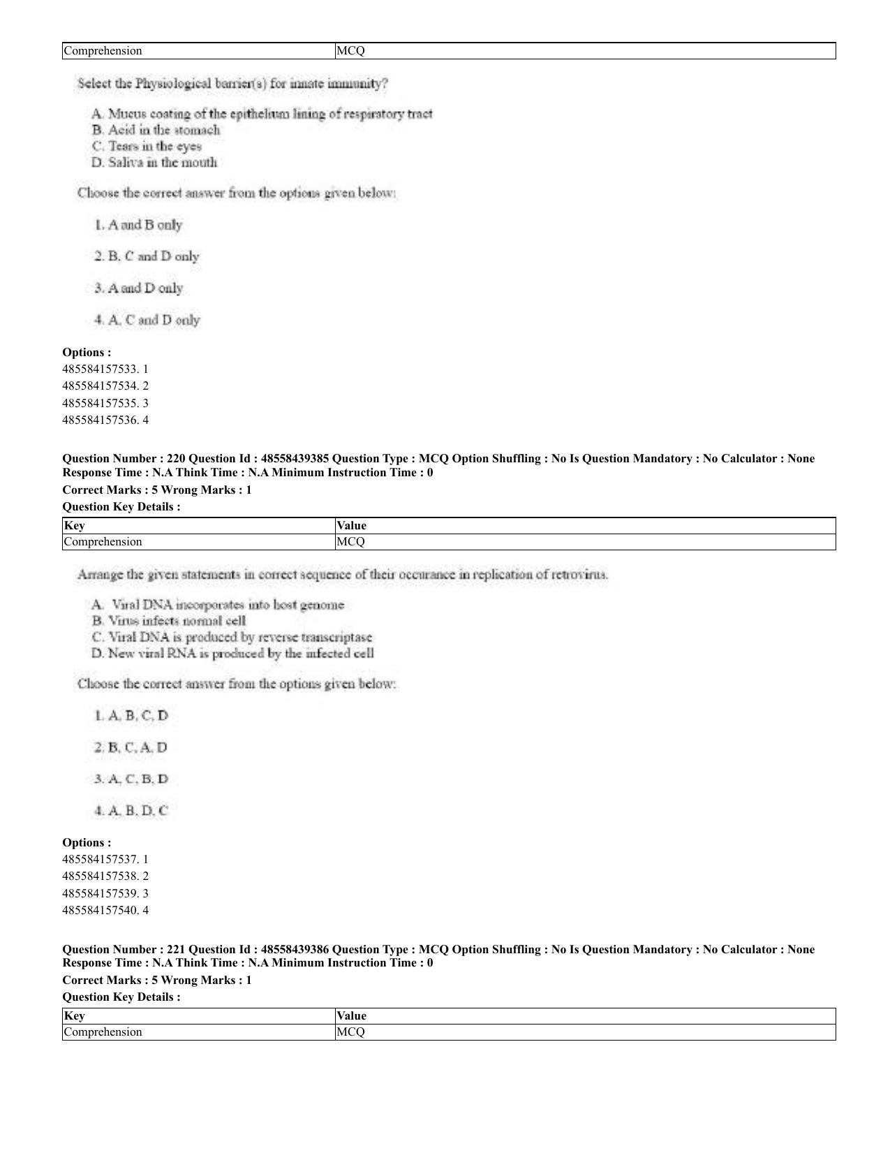 CUET 2023 English Odia Shift 3 Question Papers - 02 Jul 2023 - Page 124
