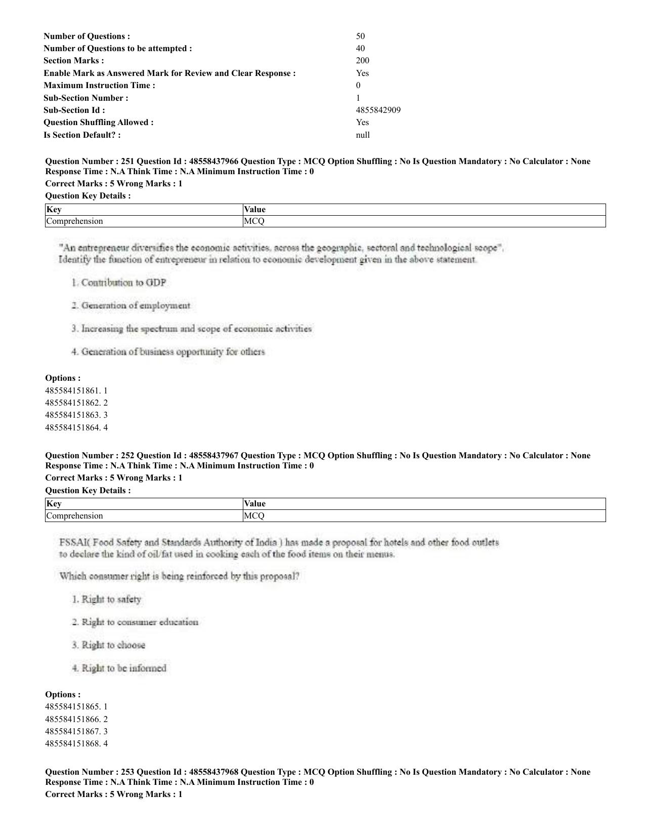CUET 2023 English Odia Shift 3 Question Papers - 02 Jul 2023 - Page 142