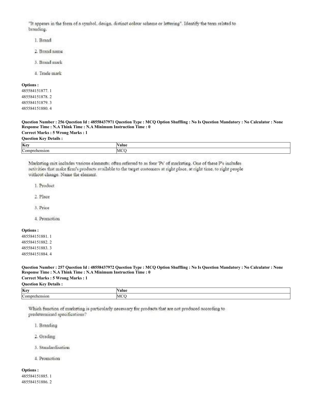 CUET 2023 English Odia Shift 3 Question Papers - 02 Jul 2023 - Page 144