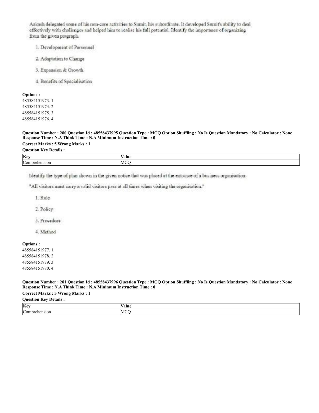 CUET 2023 English Odia Shift 3 Question Papers - 02 Jul 2023 - Page 155