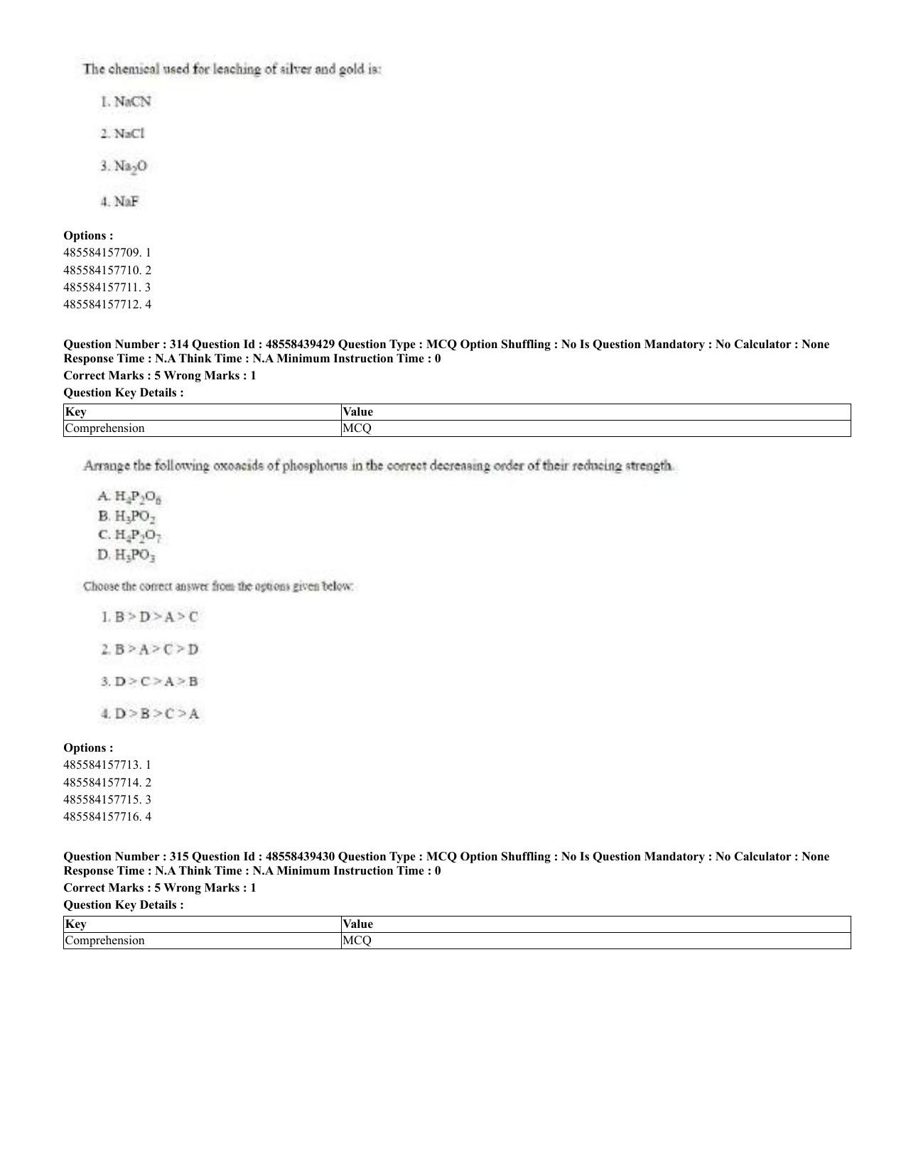 CUET 2023 English Odia Shift 3 Question Papers - 02 Jul 2023 - Page 174
