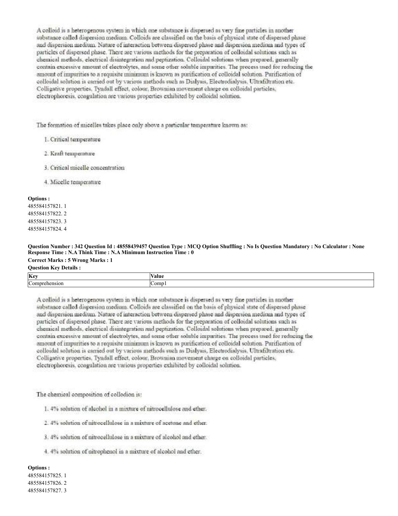 CUET 2023 English Odia Shift 3 Question Papers - 02 Jul 2023 - Page 188